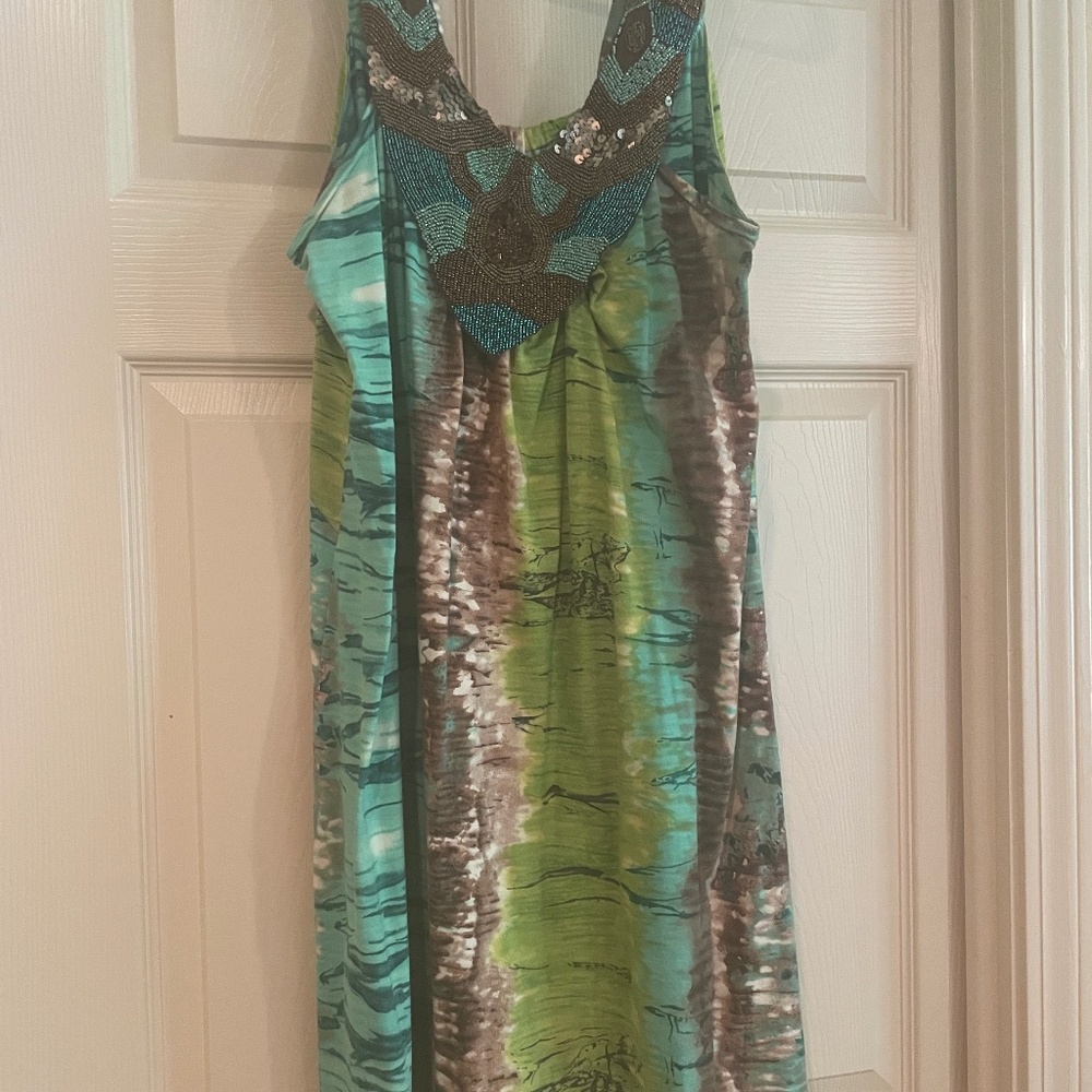 Beaded reversible dress